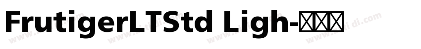 FrutigerLTStd Ligh字体转换